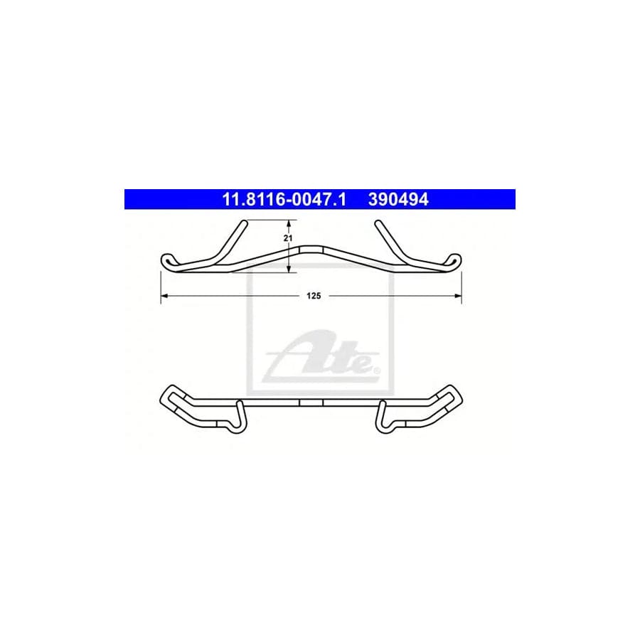 ATE 11.8116-0047.1 Spring, Brake Caliper