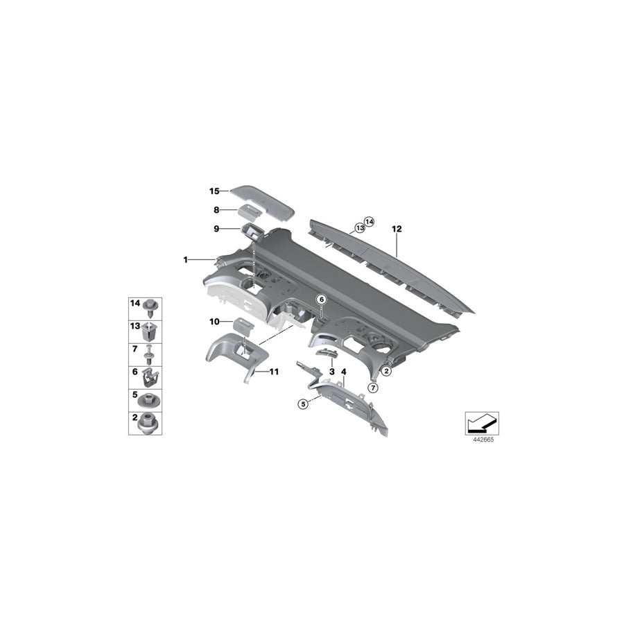 Genuine BMW 51437395949 G11 G12 Trim Cover For Top Tether SCHWARZ (Inc. 745eX, 730i & 750LiX 4.4) | ML Performance UK