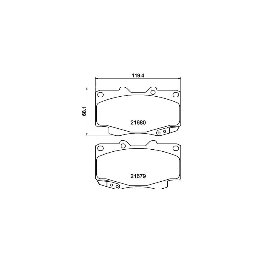 Hella 8AH 355 466-461 Brake Hose For Honda Logo (GA3)