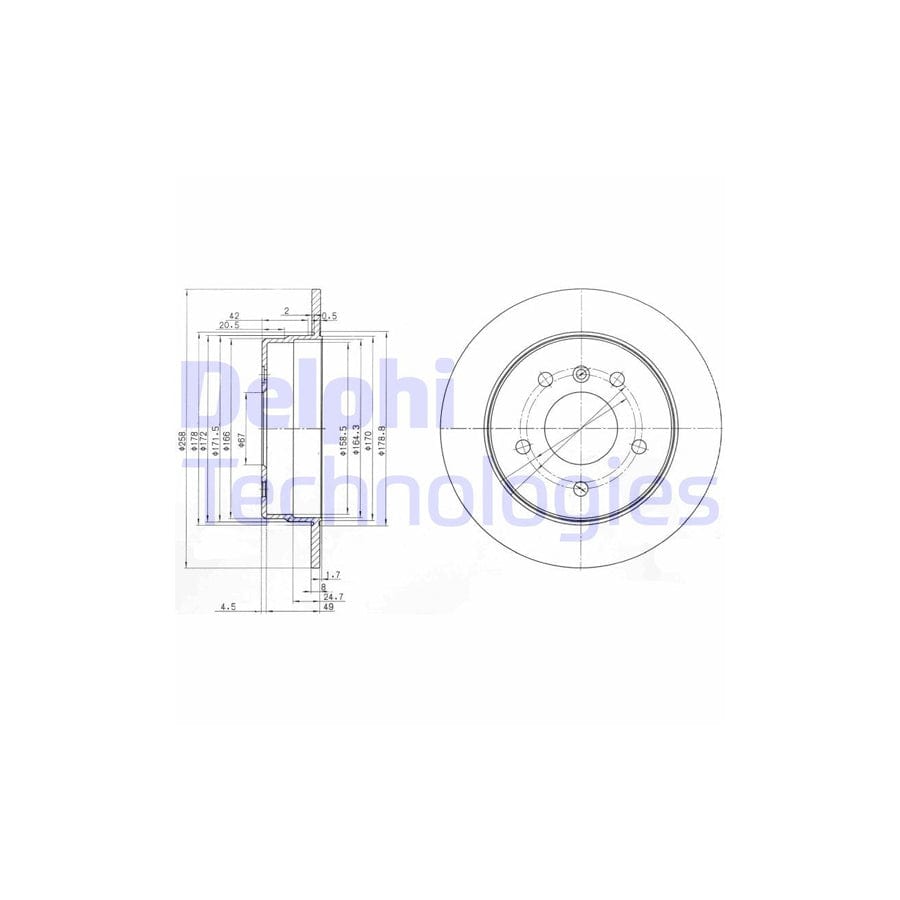 Delphi Bg3710 Brake Disc