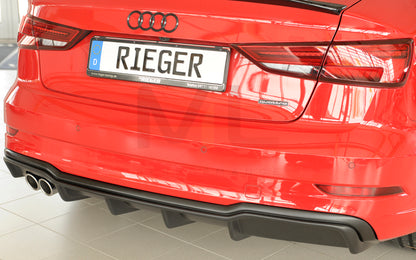 Rieger 00056824 Audi 8V A3 Rear Diffuser 10 | ML Performance UK Car Parts