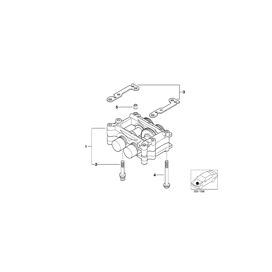 Genuine BMW 11271439594 E46 E36 Shim 2.00mm (Inc. 318i, 318Ci & 316i) | ML Performance UK Car Parts