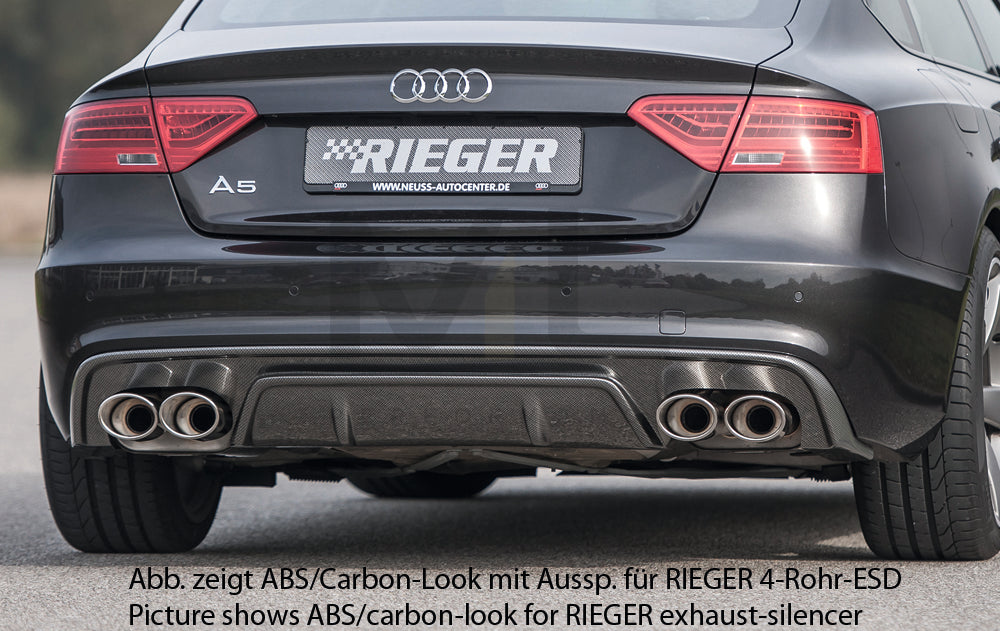 Rieger 00088042 Audi B8 B81 S5 Rear Diffuser 1 | ML Performance UK Car Parts