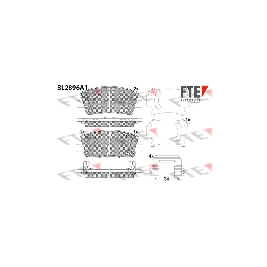 Fte BL2896A1 Brake Pad Set | ML Performance UK Car Parts