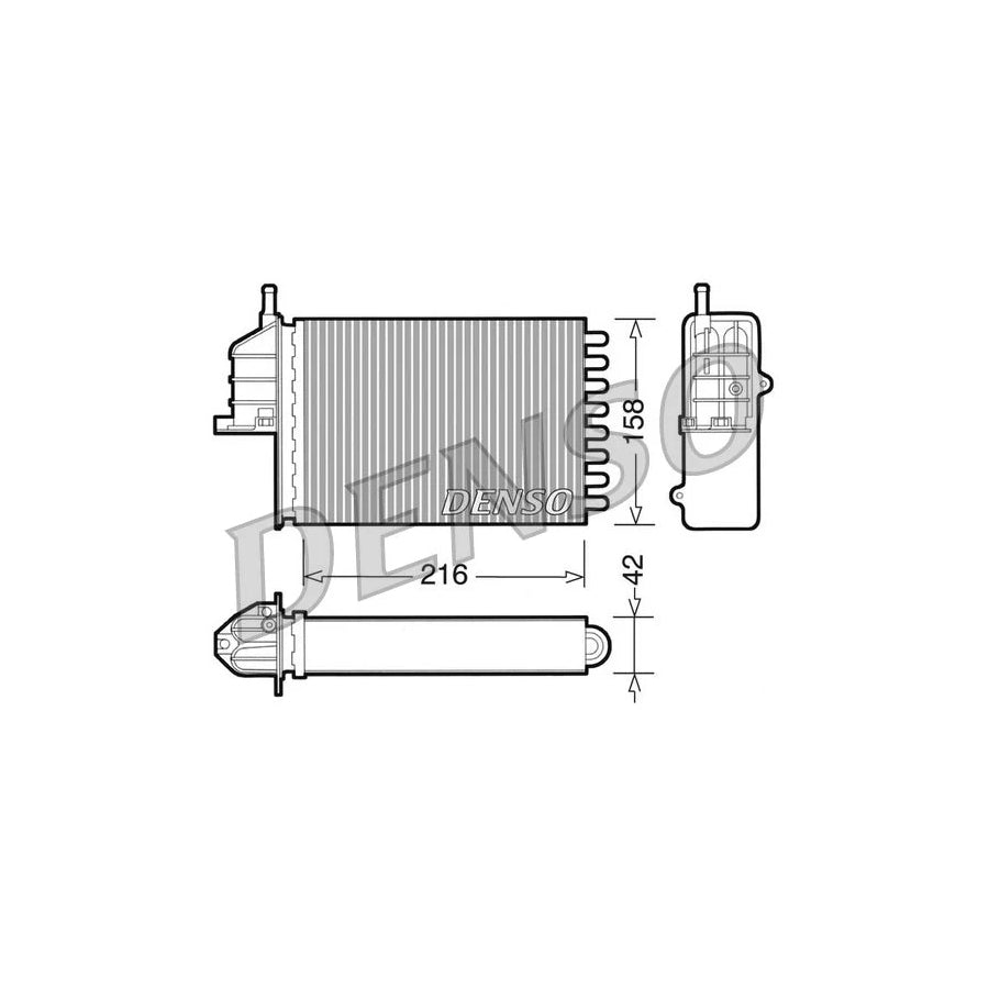 Denso DRR09080 Drr09080 Heater Matrix For Fiat Seicento / 600 Hatchback (187) | ML Performance UK