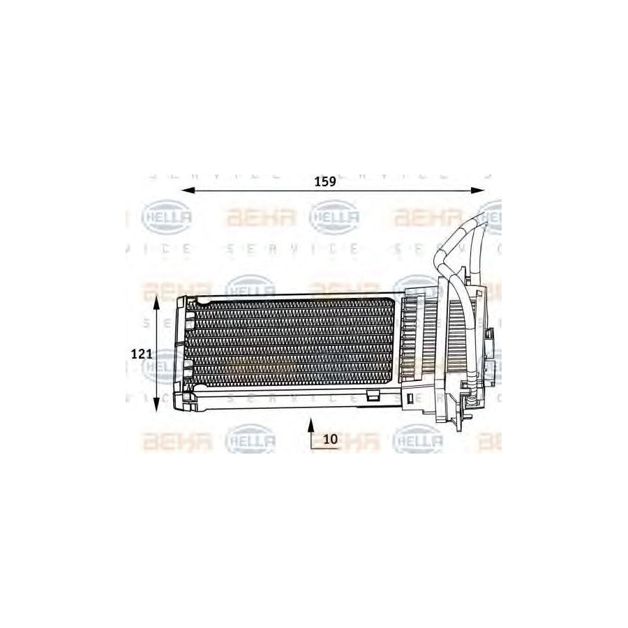 Hella 8FH 351 313-551 Heater Matrix