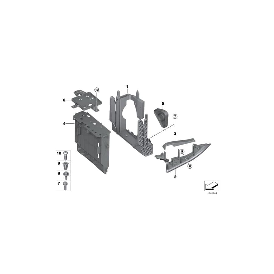 Genuine BMW 12907634546 F15 F16 Sealing Partition-Panel, Bottom Part (Inc. X5) | ML Performance UK Car Parts