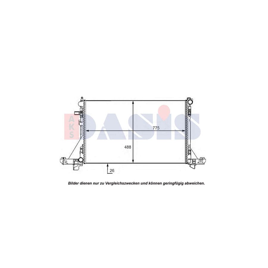 AKS Dasis 180099N Engine Radiator | ML Performance UK