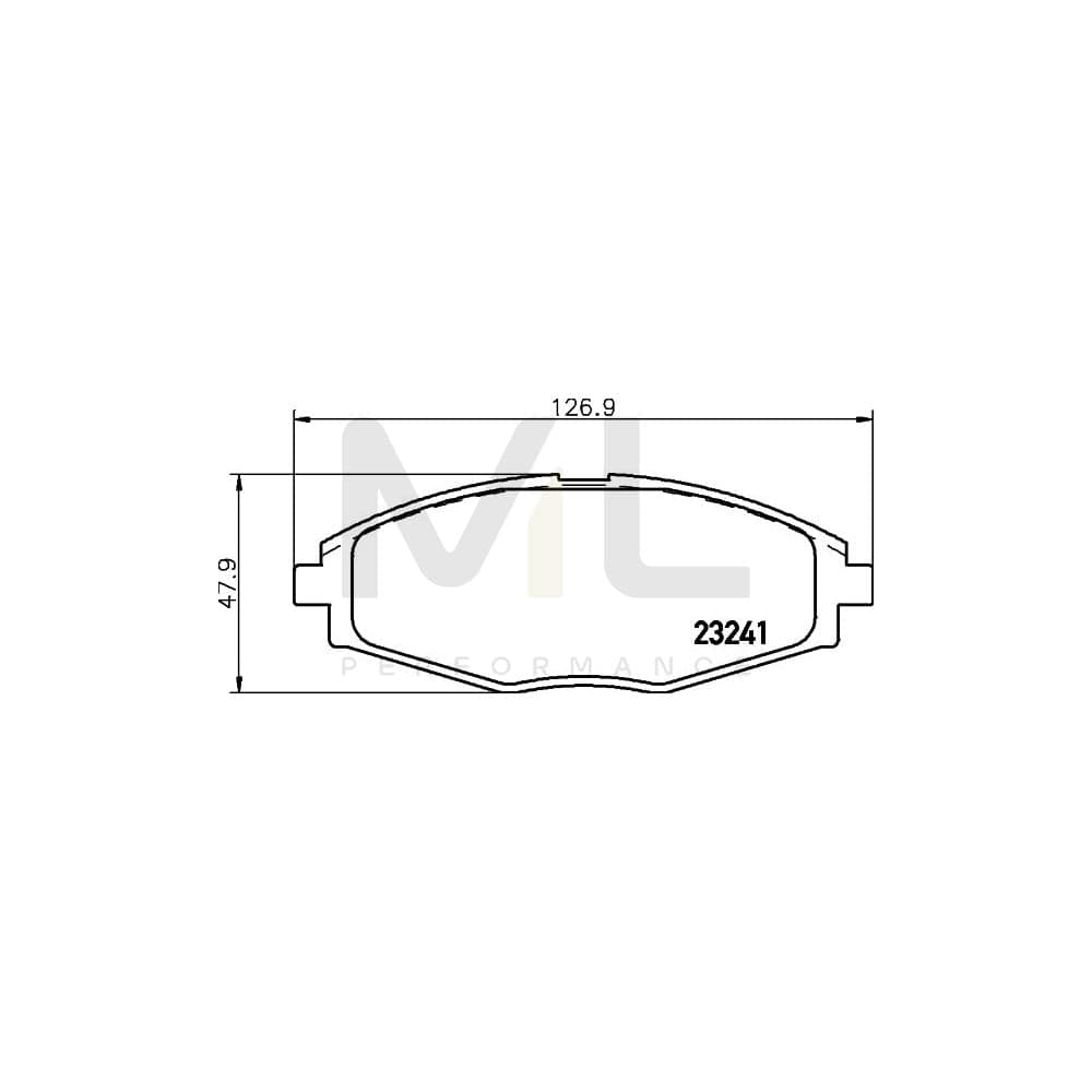 Hella 8DB 355 017-021 Brake Pad Set Not Prepared For Wear Indicator | ML Performance Car Parts