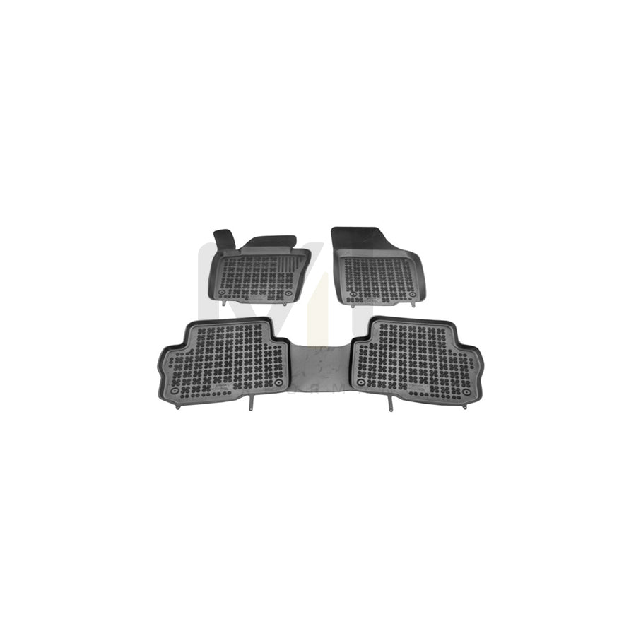 REZAW PLAST 200112A Floor mat set for VW Sharan II (7N1, 7N2) Elastomer, Front and Rear, Quantity: 3, Black | ML Performance Car Parts