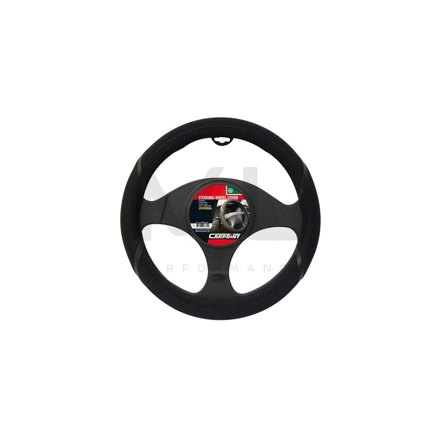 CARPOINT 2510101 Steering wheel cover Black, Ø: 37-39cm, PU (Polyurethane) | ML Performance Car Parts