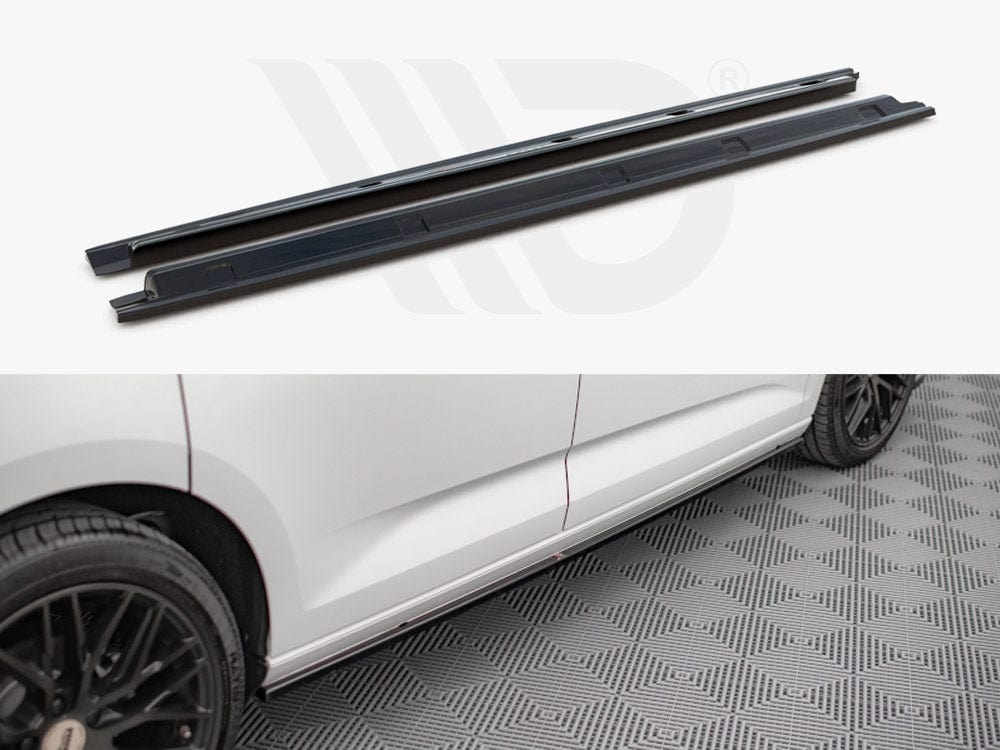 Maxton Design VW-CA-5-SD1T Side Skirts Diffusers VW Caddy MK5 (2020-) | ML Performance UK Car Parts