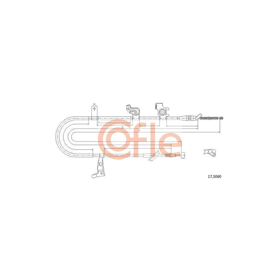 Cofle 92.17.5060 Hand Brake Cable