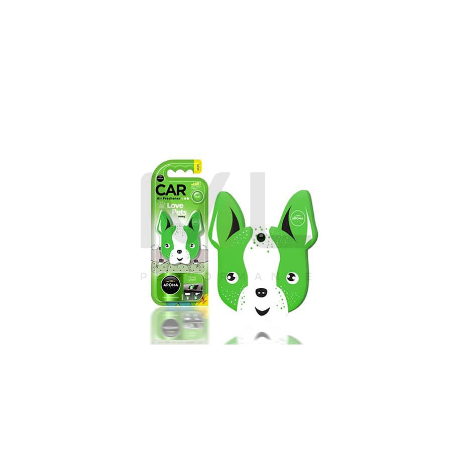 AROMA CAR Fancy Green, Love Dogs A92566 Car air freshener Blister Pack | ML Performance Car Parts