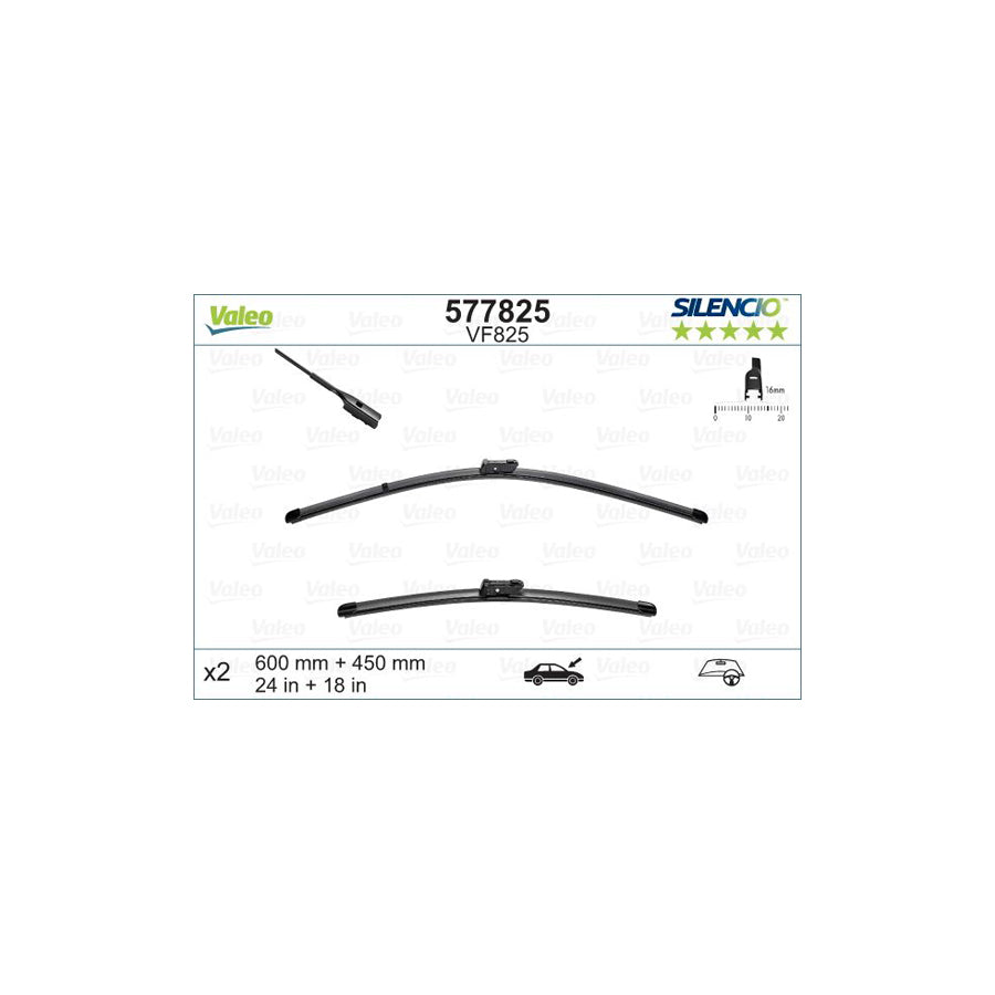 Valeo 577825 Wiper Blade | ML Performance UK Car Parts