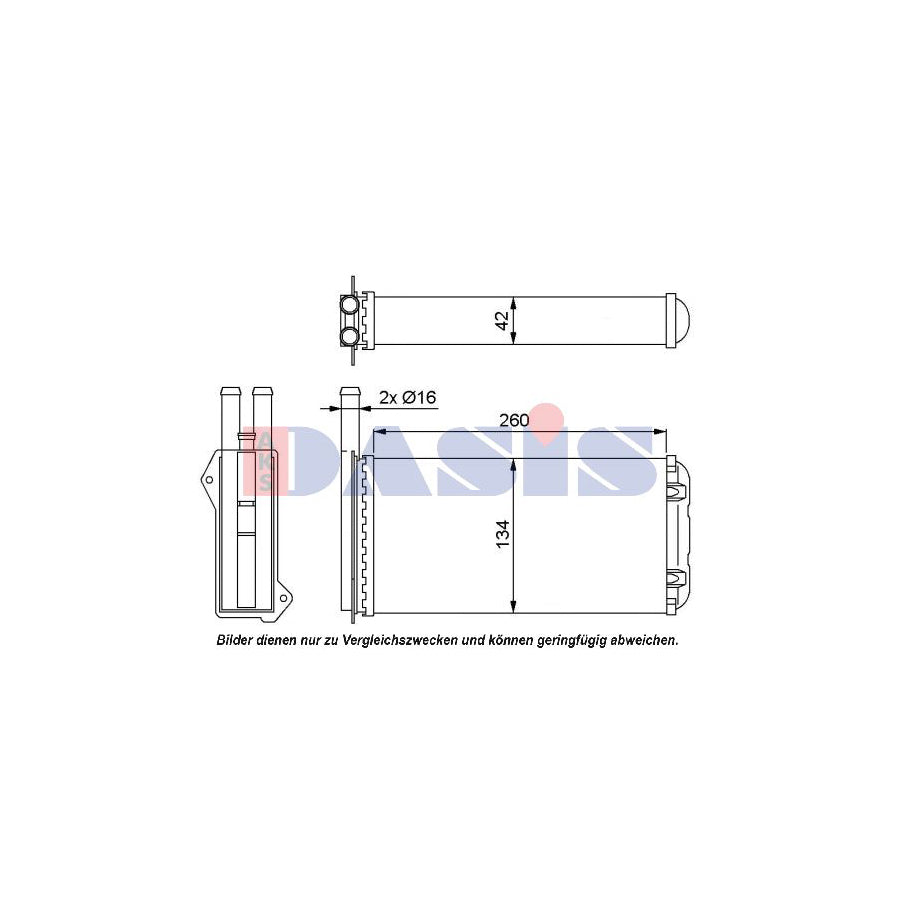 AKS Dasis 099005N Heater Matrix | ML Performance UK