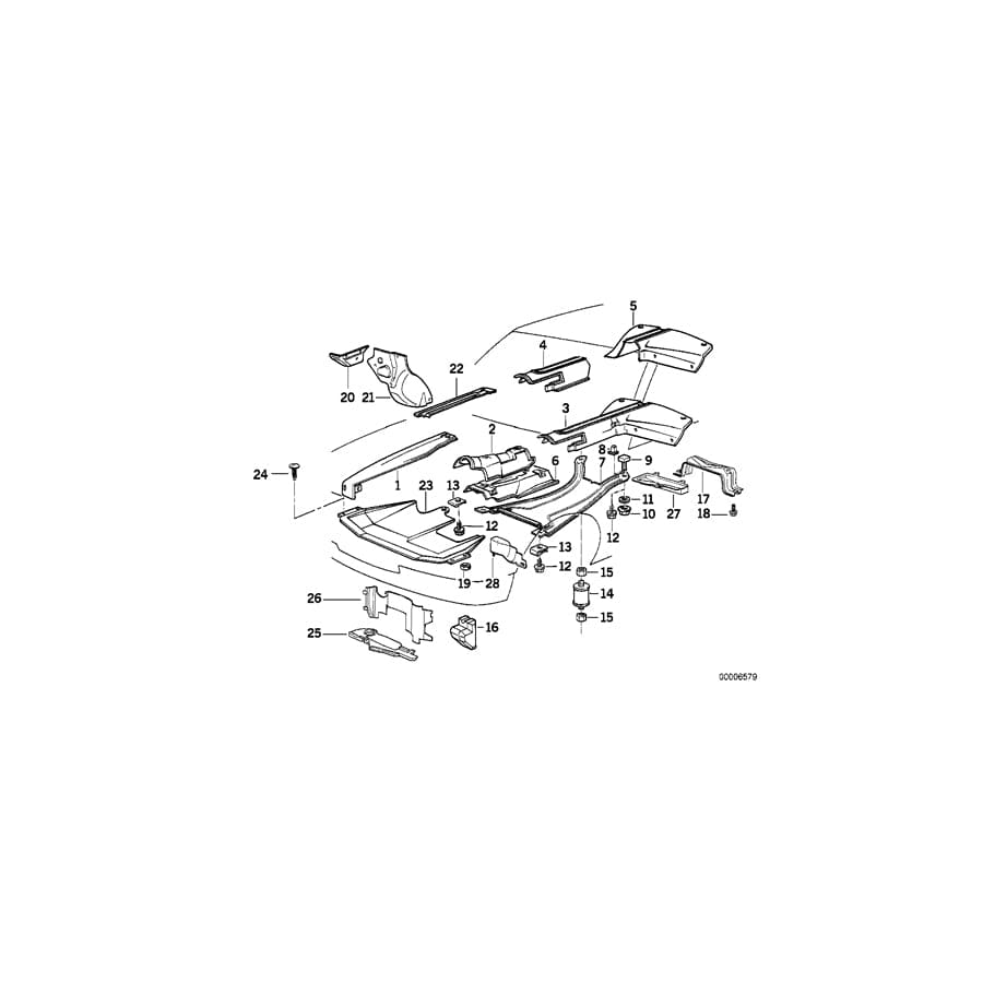 Genuine BMW 51488116329 E34 E32 Heat Resistant Plate (Inc. 530i, 540i & 730i) | ML Performance UK Car Parts