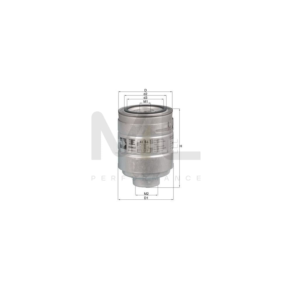 MAHLE ORIGINAL KC 56 Fuel filter Spin-on Filter | ML Performance Car Parts