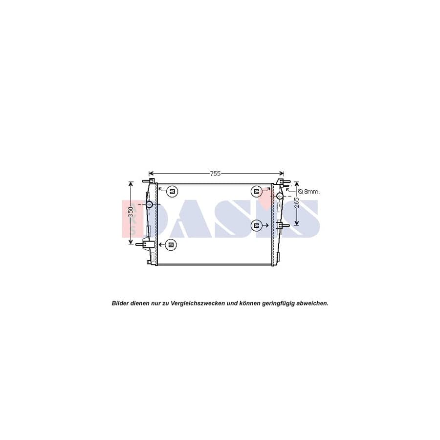 AKS Dasis 180102N Engine Radiator For Renault Fluence (L3_) | ML Performance UK