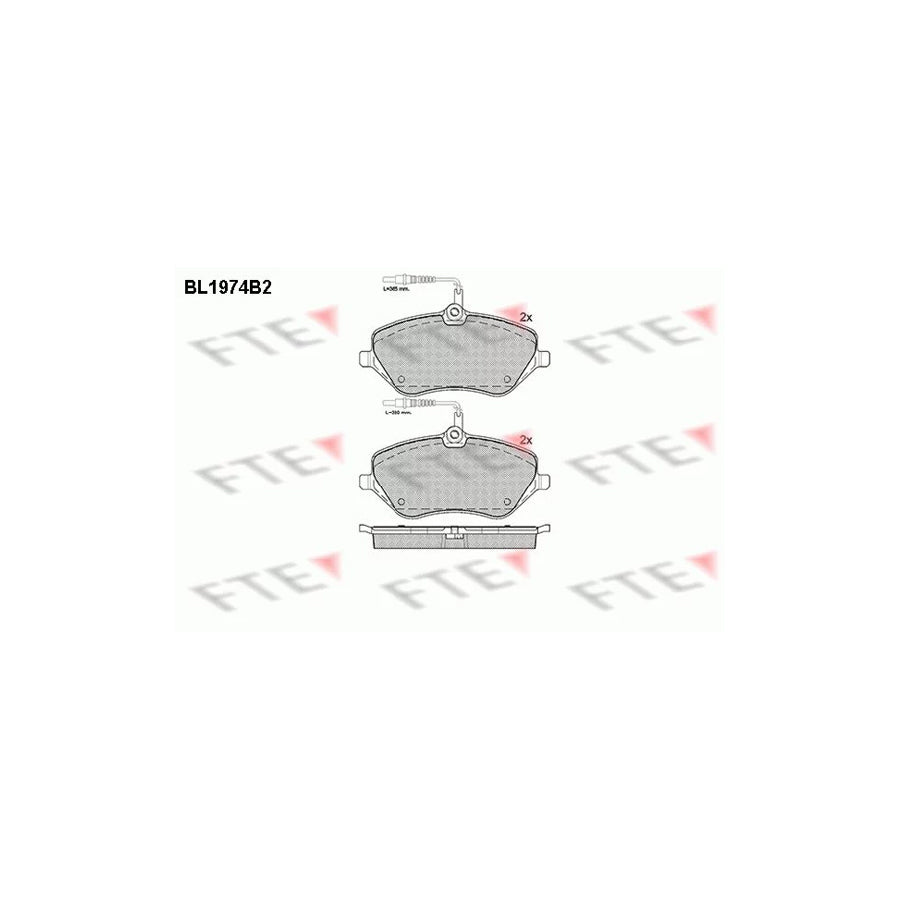 Fte BL1974B2 Brake Pad Set | ML Performance UK Car Parts