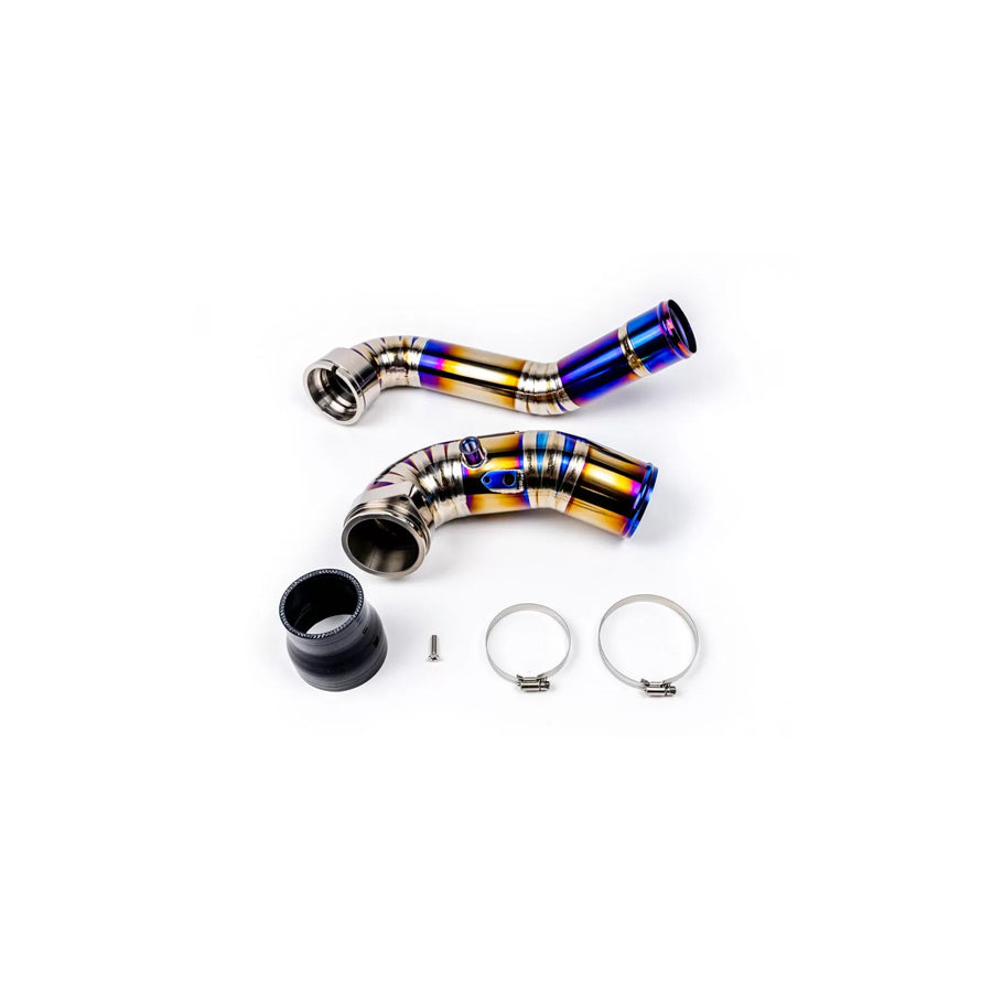 VR Performance Toyota Supra MKV Titanium Chargepipe and J-Pipe Kit BMW 2015-2021