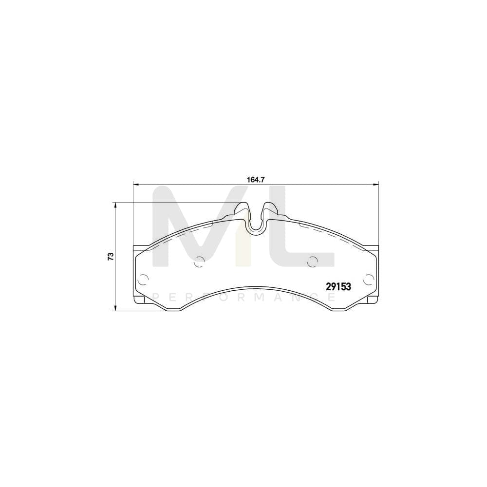 Brembo P 50 028 Brake Pad Set Prepared For Wear Indicator | ML Performance Car Parts