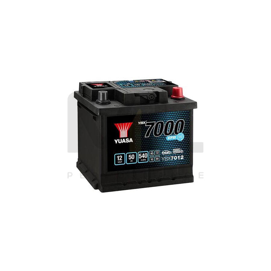 Yuasa YBX7012 12v 50Ah EFB Start Stop Plus Battery | ML Performance UK Car Parts