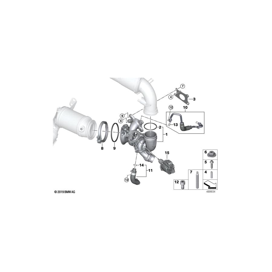 Genuine BMW 11628631898 F55 Seal For Exhaust Turbocharger (Inc. Cooper & Cooper ALL4) | ML Performance UK Car Parts