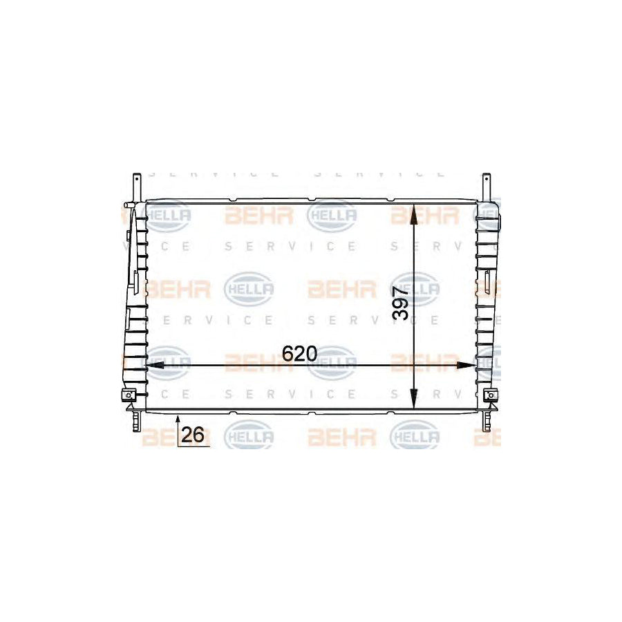 Hella 8MK 376 764-121 Engine Radiator