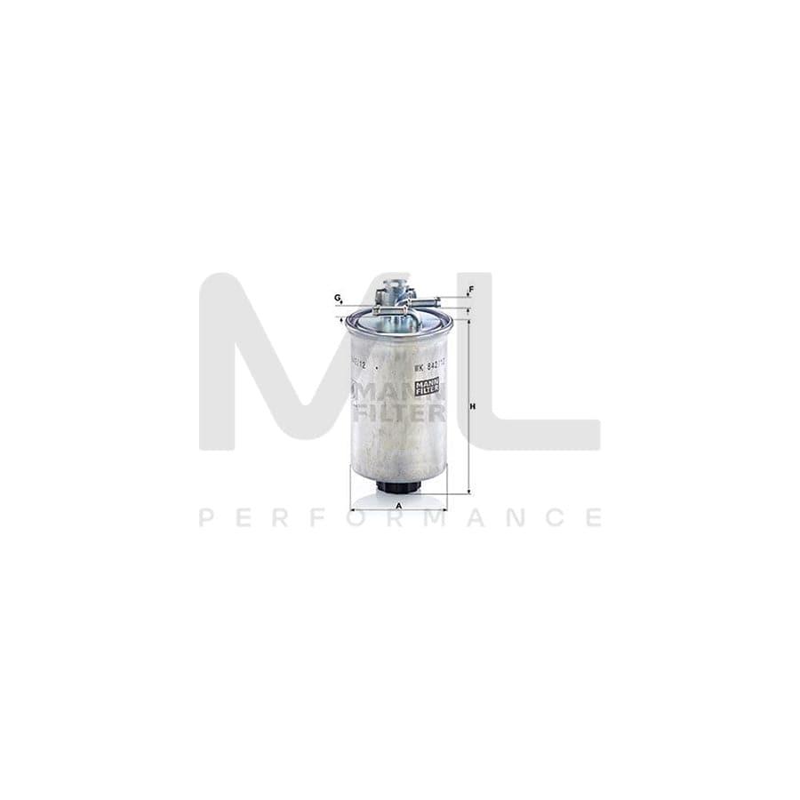 MANN-FILTER WK 842/12 x Fuel filter with seal | ML Performance Car Parts