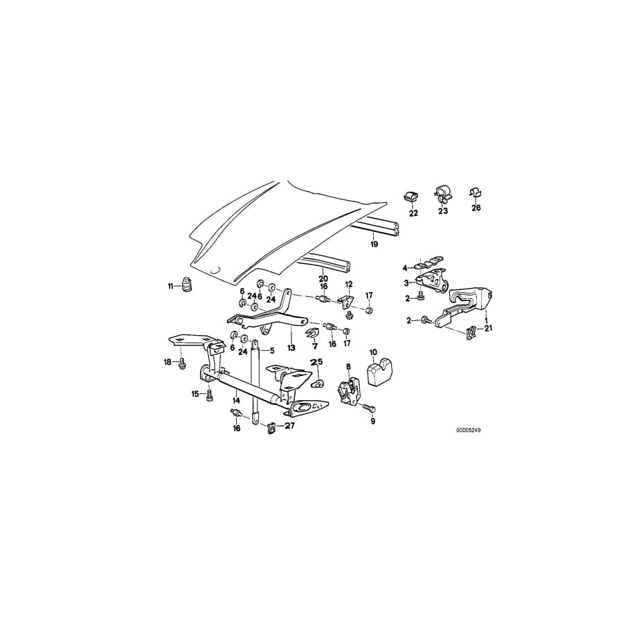 Genuine BMW 51232291139 Roadster Threaded Bolt (Inc.  & Z1) | ML Performance UK Car Parts