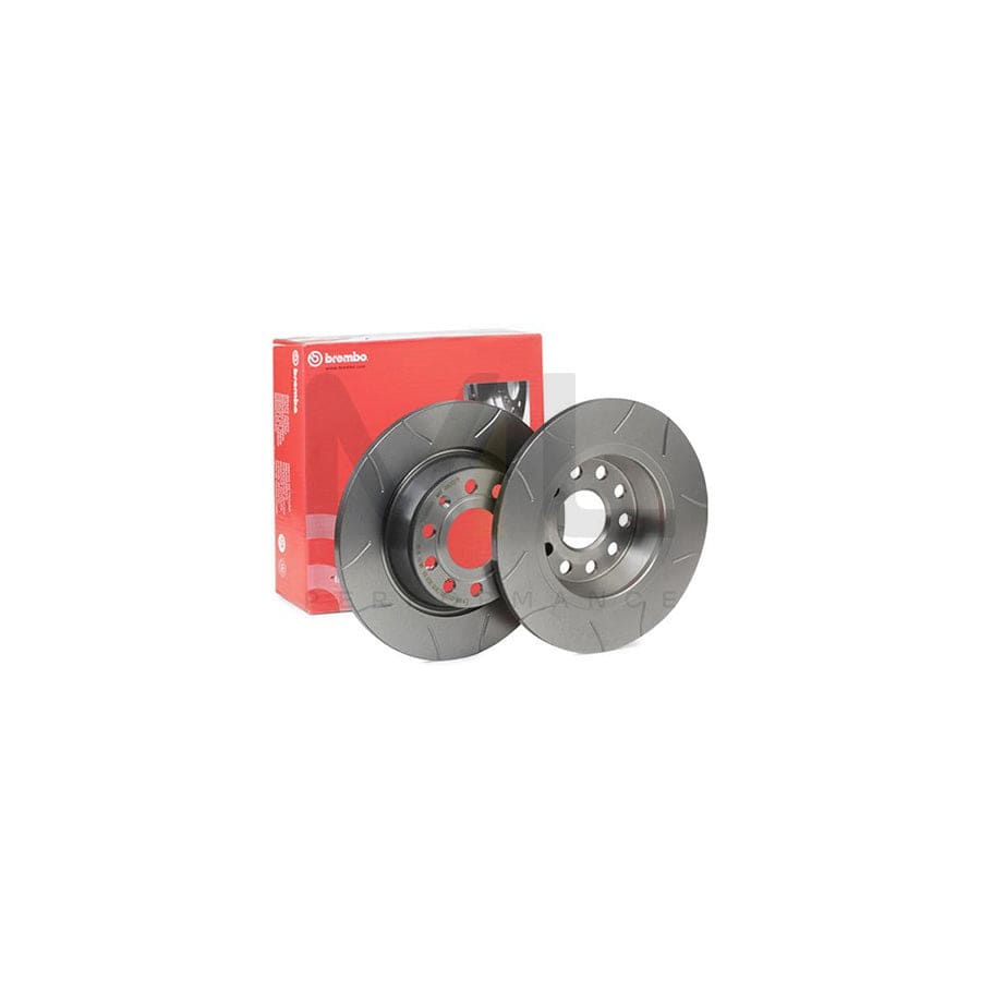 BREMBO 08.A202.75 Brake Disc Slotted, Solid, Coated, with bolts/screws | ML Performance Car Parts