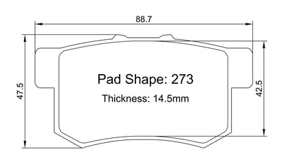 Paragon PBP273 Brake Pads