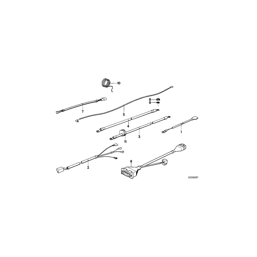 Genuine BMW 61121244176 Wire Ignition Coil (Inc. R45/N, R45T & R45T/N) | ML Performance UK Car Parts