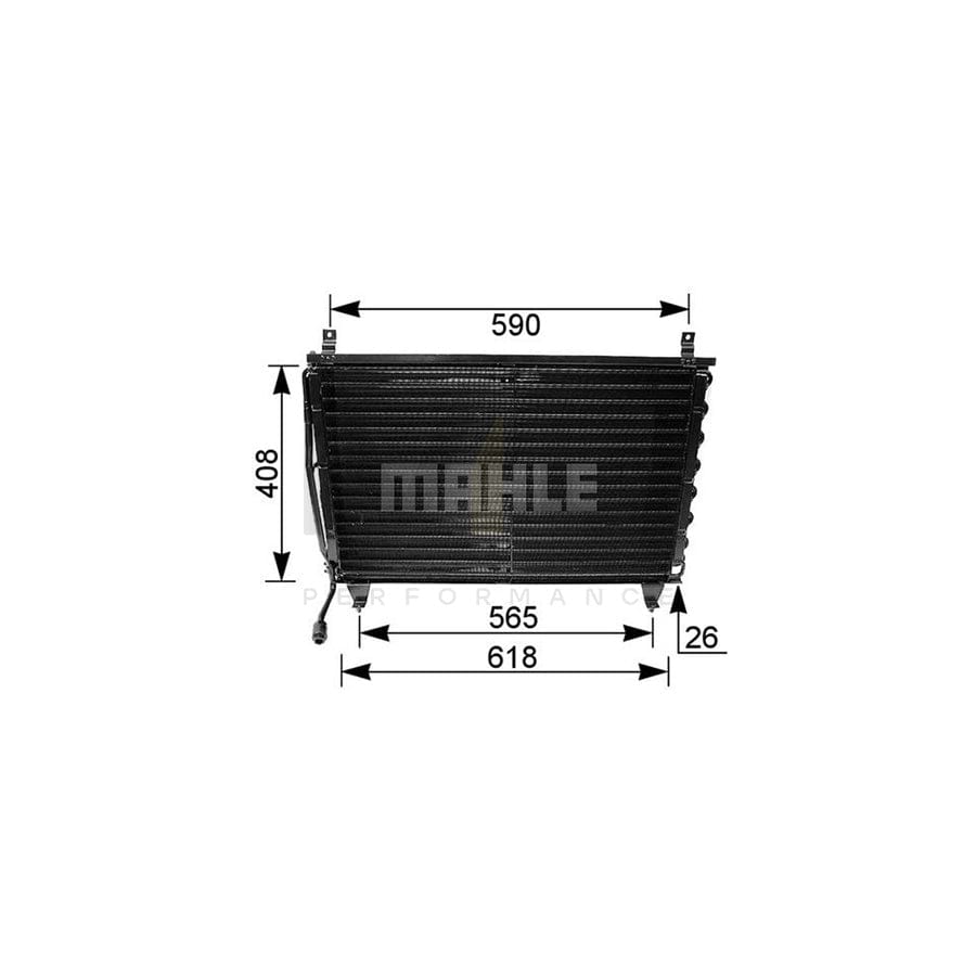 MAHLE ORIGINAL AC 167 000P Air conditioning condenser without dryer | ML Performance Car Parts