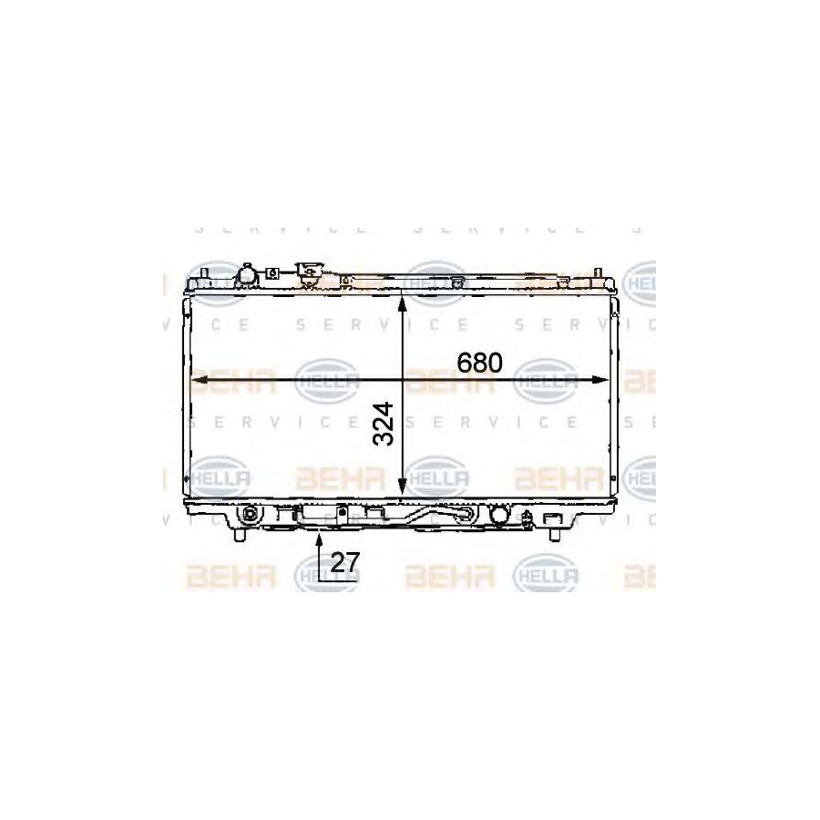 Hella 8MK 376 707-771 Engine Radiator