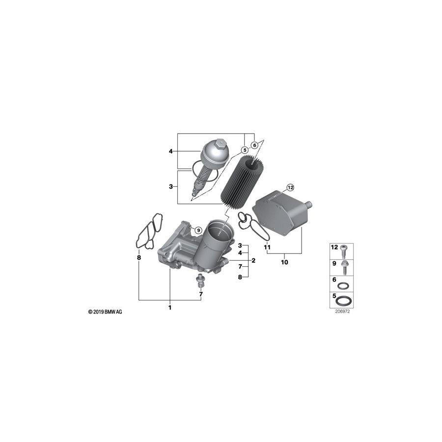 Genuine BMW 11420006834 E39 E38 E46 O-Ring 6,0X2,0mm (Inc. 330d, 525d & 330xd) | ML Performance UK Car Parts