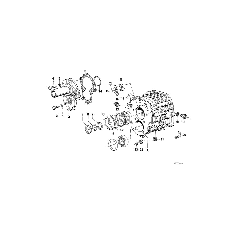 Genuine BMW 23121222357 E30 E23 Gasket Asbestos Free (Inc. 3.0CSiL) | ML Performance UK Car Parts