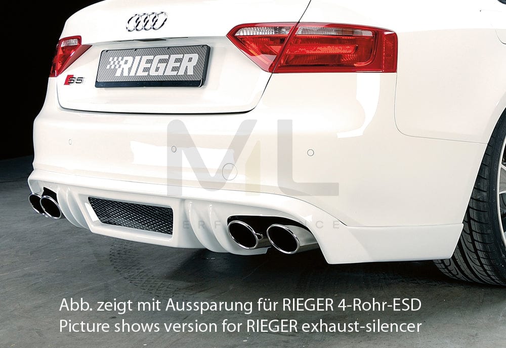 Rieger 00055428 Audi B8 B81 A5 Rear Diffuser 2 | ML Performance UK Car Parts