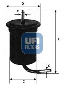 UFI 31.696.00 Fuel Filter For Mazda 323F V Hatchback (Ba)