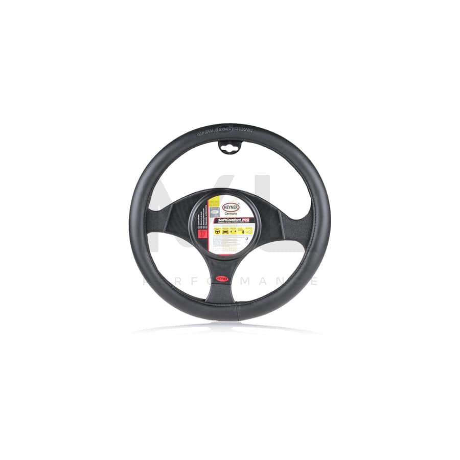 HEYNER SoftComfort Pro 603100 Steering wheel cover Black, Ø: 37-39cm, PVC | ML Performance Car Parts