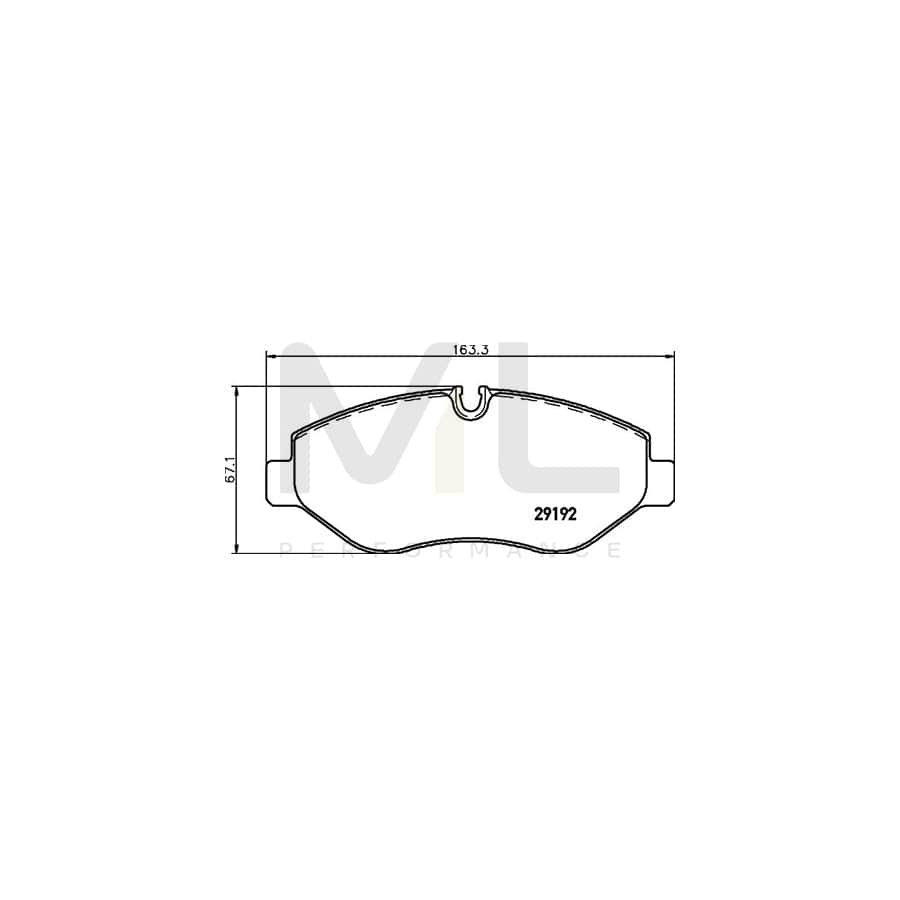 TEXTAR 2919270 Brake pad set Kit, incl. wear warning contact | ML Performance Car Parts