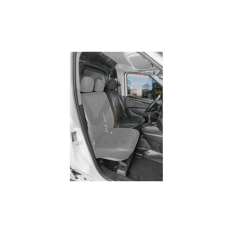 WALSER 11541 Car seat cover for FORD TRANSIT CONNECT Grey, Leatherette, Front | ML Performance Car Parts