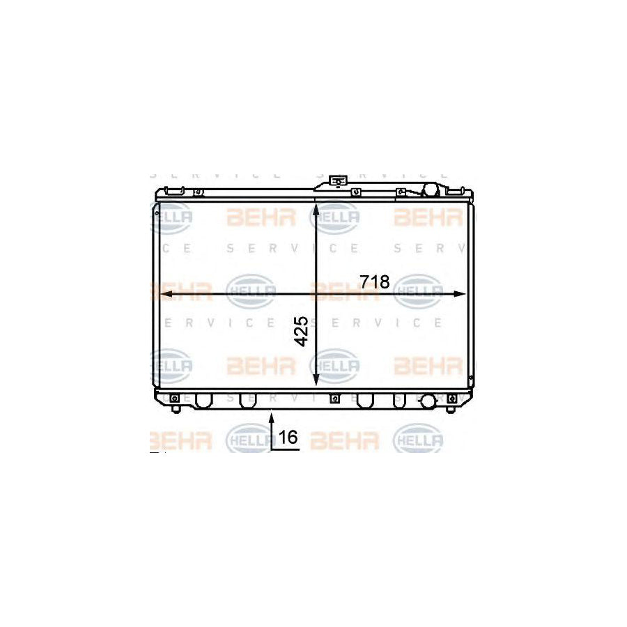 Hella 8MK 376 707-731 Engine Radiator