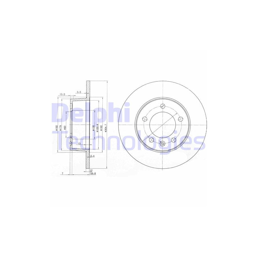 Delphi Bg3681 Brake Disc