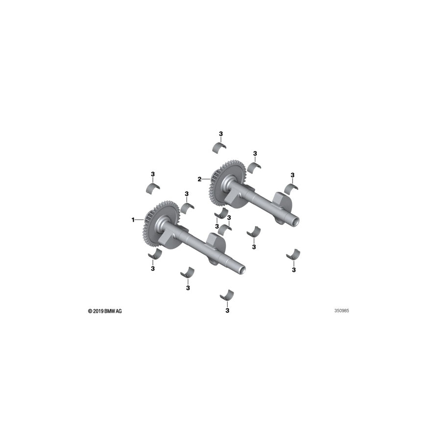 Genuine BMW 11278544842 I01 I01 Counterbalance Shaft, Bottom (Inc. i3) | ML Performance UK Car Parts