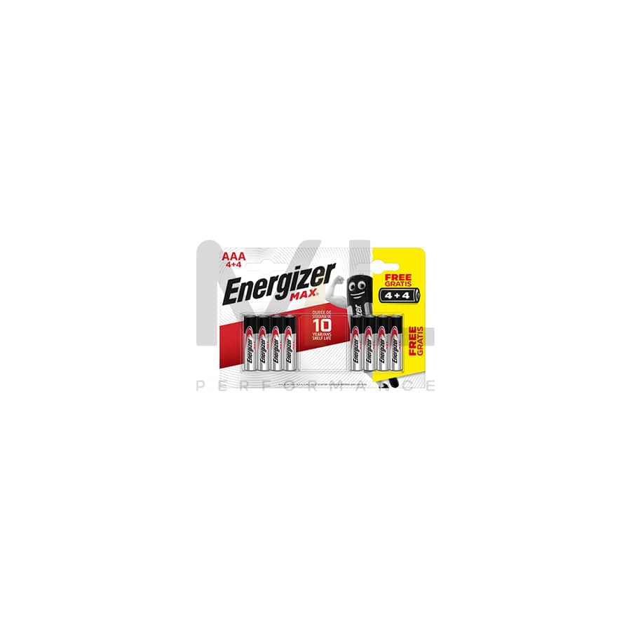 ENERGIZER Max Alk AAA BP8 4+4  | ML Performance UK Car Parts