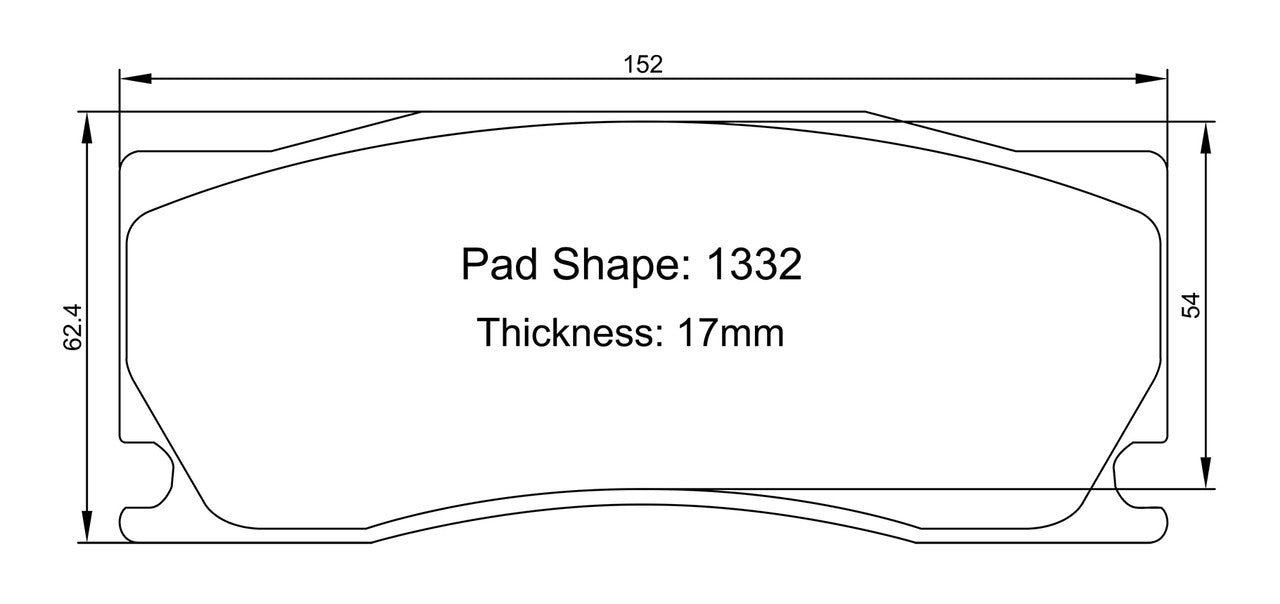 Paragon PBP1332 Brake Pads