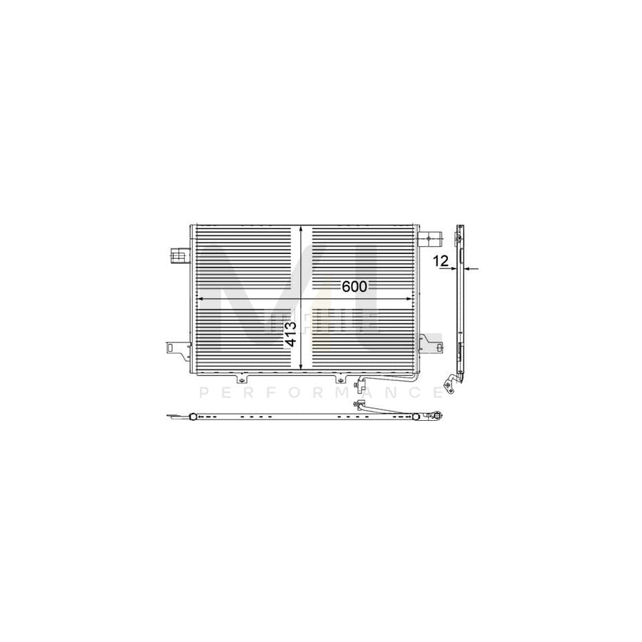 MAHLE ORIGINAL AC 452 000P Air conditioning condenser suitable for MERCEDES-BENZ SPRINTER with dryer, for vehicles with roof air conditioning | ML Performance Car Parts