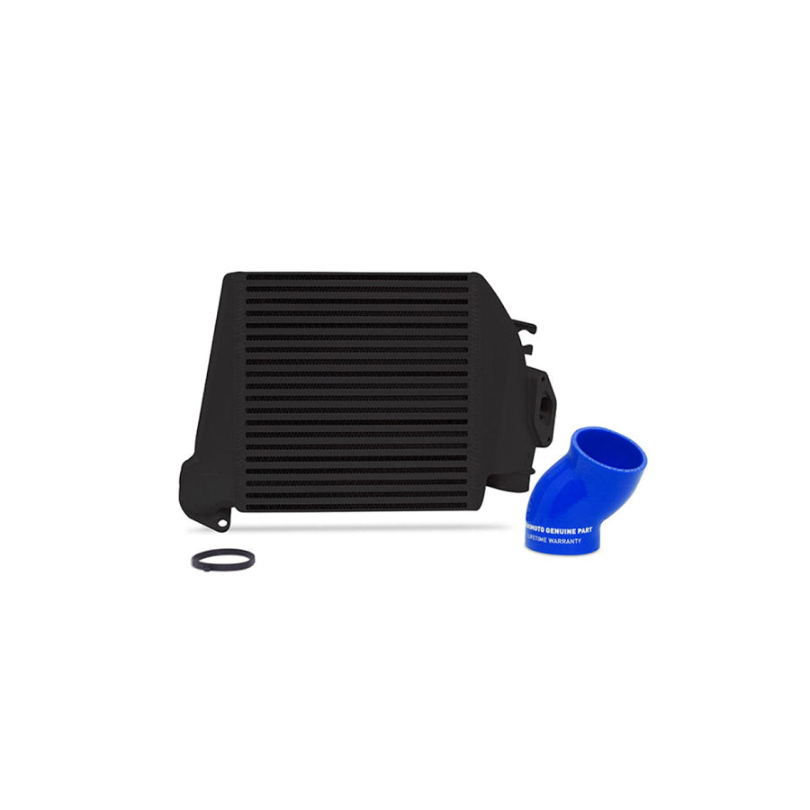 Mishimoto MMTMIC-WRX-08BKBL 08-14 Subaru WRX Top-Mount Intercooler Kit - Powder Coated Black & Blue Hoses